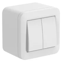CONTENITORE 'FIXA' doppio deviatore 10A - col.bianco