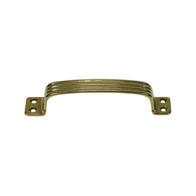 MANIGLIA RIGATA IN OTTONE LUCIDO