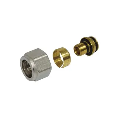 RACCORDO A COMPRESSIONE PER TUBO MULTISTRATO ART.595M