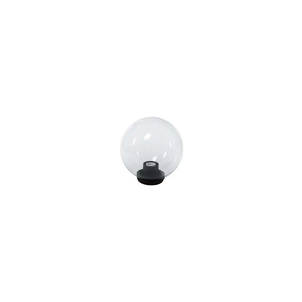 GLOBO INCOLORE CON BASE E PORTALAMPADE
