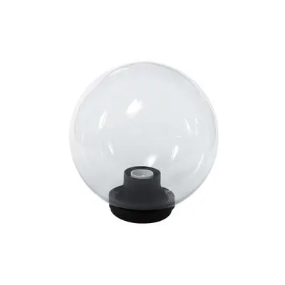 GLOBO INCOLORE CON BASE E PORTALAMPADE