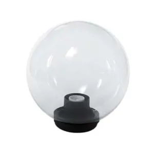 GLOBO INCOLORE CON BASE E PORTALAMPADE
