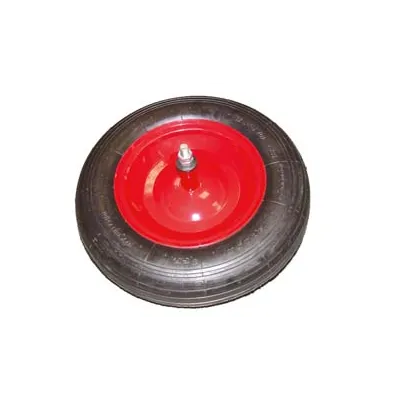 RUOTA PER CARRIOLA PNEUMATICA PERNO MM.12X210