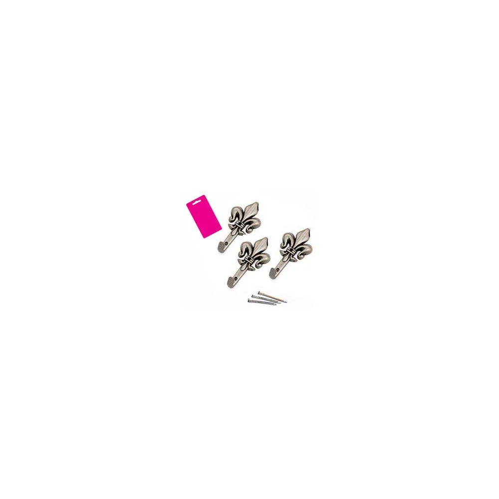 GANCI PER QUADRI GIGLIO ARGENTO MM.47 IN BLISTER