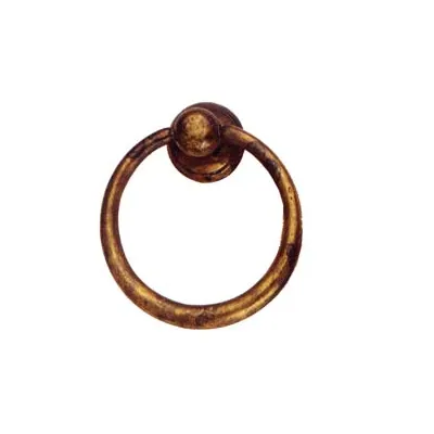 MANIGLIE PER MOBILI AD ANELLO SNODATE MOD.09202 IN OTTONE ANTICATO