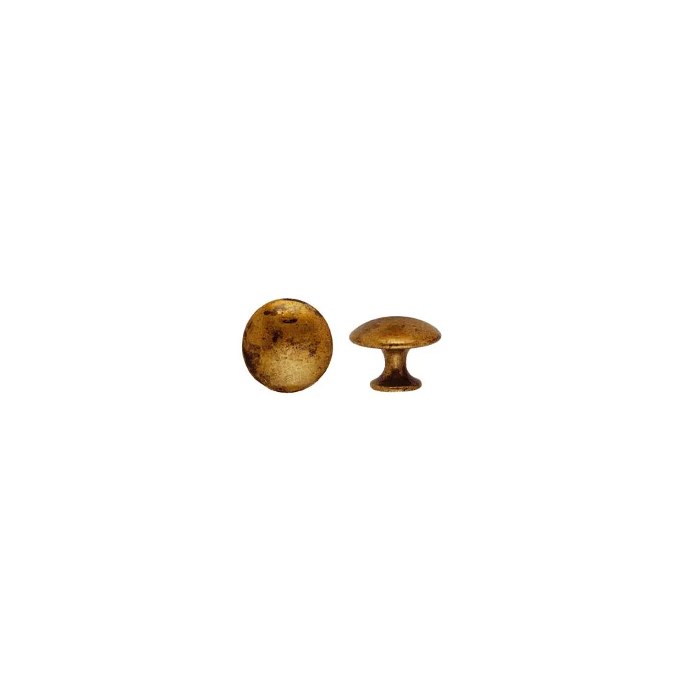 POMOLI PER MOBILI  MOD.24220 IN ZAMA OTTONE ANTICATO