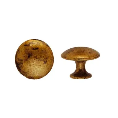 POMOLI PER MOBILI  MOD.24220 IN ZAMA OTTONE ANTICATO