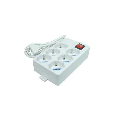 MULTIPRESA 6 POSTI CON SCHUKO E CON INTERRUTTORE