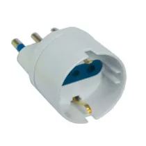 ADATTATORE 2P+T CON PRESA SCHUKO BIANCA