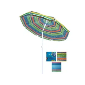 OMBRELLONE DA SPIAGGIA IN NYLON FANTASIA TONDO CM.200
