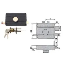 SERRATURE APPLICARE PER PORTE IN LEGNO POMOLO INTERNO CATEN.SCR. 270CS