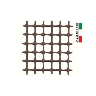 RETE IN PLASTICA QUADRA MARRONE MM.10X10