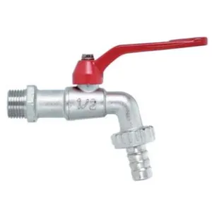 RUBINETTO A SFERA CON MANIGLIA A LEVA