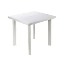 TAVOLO DA GIARDINO "FIOCCO" BIANCO CM.80X75X72H.