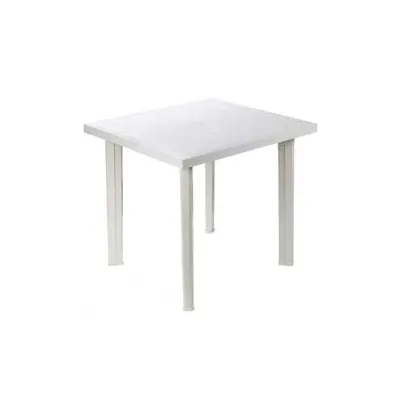 TAVOLO DA GIARDINO "FIOCCO" BIANCO CM.80X75X72H.