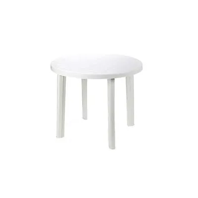 TAVOLO DA GIARDINO "TONDO" BIANCO CM.90X72H.