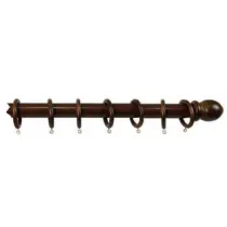 BASTONE IN LEGNO SENZA SUPPORTI Ø MM.35 NOCE