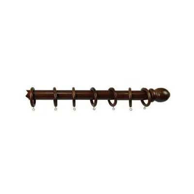 BASTONE IN LEGNO SENZA SUPPORTI Ø MM.35 NOCE