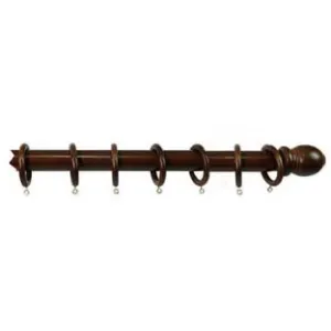 BASTONE IN LEGNO SENZA SUPPORTI Ø MM.35 NOCE