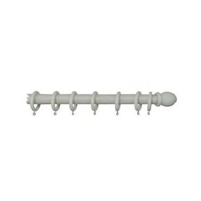 BASTONE IN LEGNO SENZA SUPPORTI Ø MM.35 BIANCO