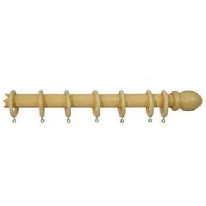 BASTONE IN LEGNO SENZA SUPPORTI Ø MM.35 NATURALE