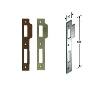 CONTROPIASTRA PER SERRATURA A BUSSOLA PATENT RIDOTTA BORDO QUADRO