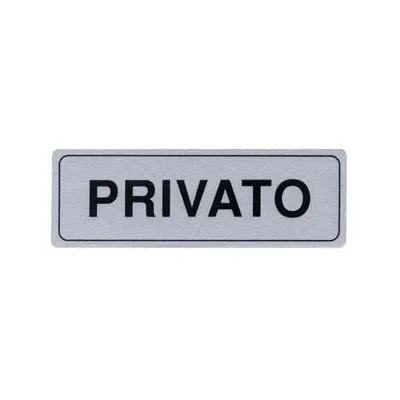 TARGHETTA ADESIVA "PRIVATO"
