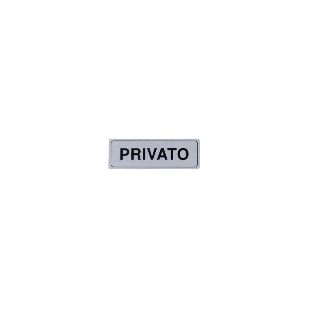 TARGHETTA ADESIVA "PRIVATO"