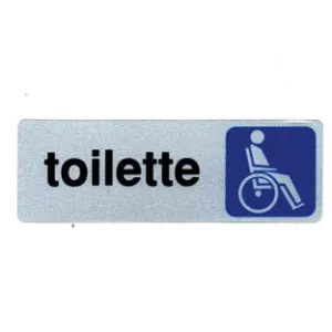 TARGHETTA ADESIVA "TOILETTE DISABILI"