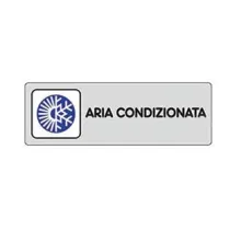 TARGHETTA ADESIVA "ARIA CONDIZIONATA"