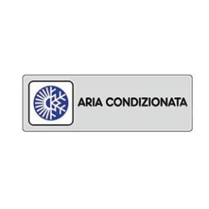 TARGHETTA ADESIVA "ARIA CONDIZIONATA"