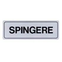 TARGHETTA ADESIVA "SPINGERE"