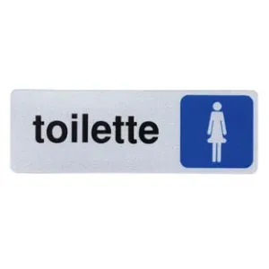 TARGHETTA ADESIVA "TOILETTE DONNA"