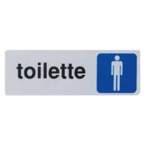 TARGHETTA ADESIVA "TOILETTE UOMO"