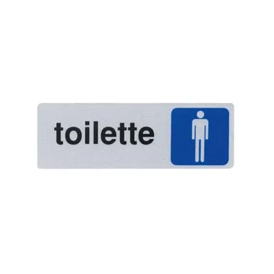 TARGHETTA ADESIVA "TOILETTE UOMO"