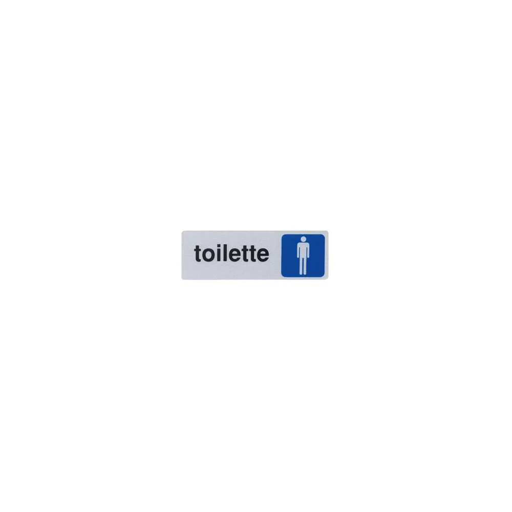 TARGHETTA ADESIVA "TOILETTE UOMO"