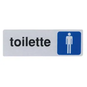 TARGHETTA ADESIVA "TOILETTE UOMO"