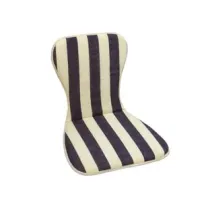CUSCINO GRECIA A RIGHE BLU PER SEDIA MONOSCOCCA IMPILABILE
