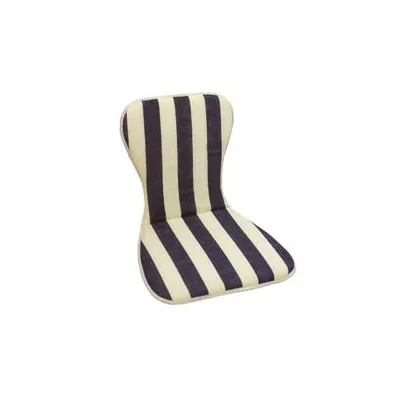 CUSCINO GRECIA A RIGHE BLU PER SEDIA MONOSCOCCA IMPILABILE