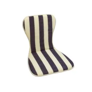 CUSCINO GRECIA A RIGHE BLU PER SEDIA MONOSCOCCA IMPILABILE