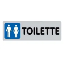 TARGHETTA ADESIVA "TOILETTE UOMO/DONNA"