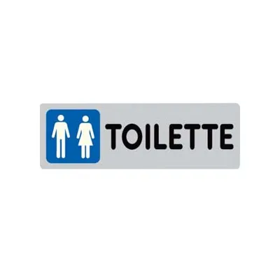 TARGHETTA ADESIVA "TOILETTE UOMO/DONNA"