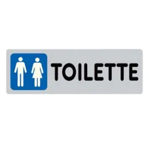 TARGHETTA ADESIVA "TOILETTE UOMO/DONNA"