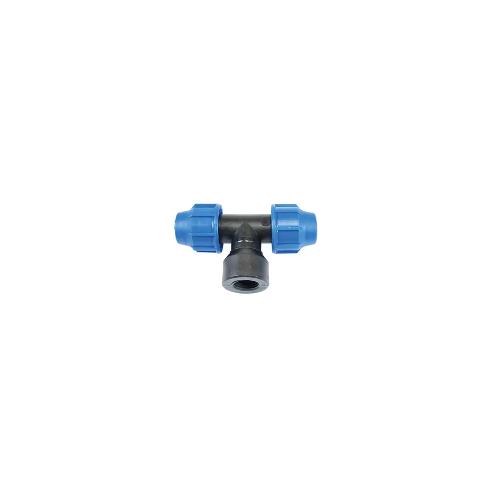 RACCORDO A COMPRESSIONE "T" FILETTO FEMMINA PN16