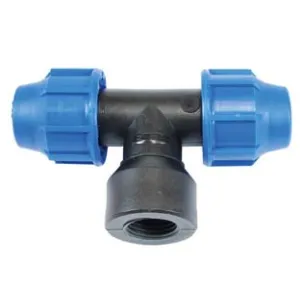 RACCORDO A COMPRESSIONE "T" FILETTO FEMMINA PN16