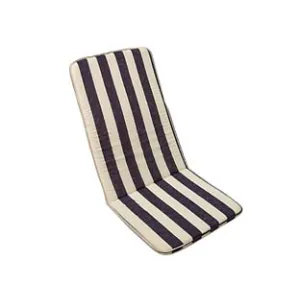 CUSCINO CIPRO A RIGHE BLU PER SEDIA RIPIEGABILE