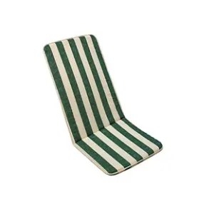 CUSCINO CIPRO A RIGHE VERDI PER SEDIA RIPIEGABILE