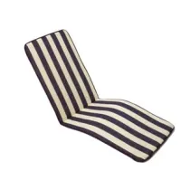 CUSCINO CAPRI A RIGHE BLU PER POLTRONA PIEGHEVOLE