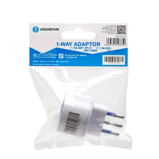 1-WAY 10A ADAPTER WHITE