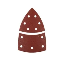 FOGLI CARTA ABRASIVA TRIANGOLARI A DELTA CON VELCRO FORATI